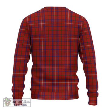 Rose Tartan Knitted Sweater with Family Crest DNA In Me Style - Tartanvibesclothing Shop