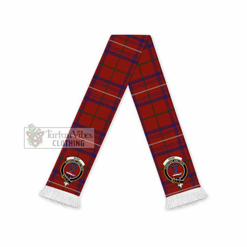 Rose Tartan Ruffneck Scarf with Family Crest