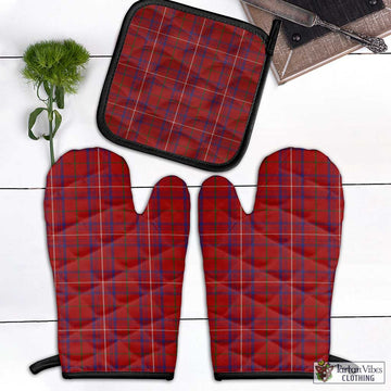 Rose Tartan Combo Oven Mitt & Pot-Holder Combo 1 Oven Mitt & 1 Pot-Holder Black - Tartan Vibes Clothing