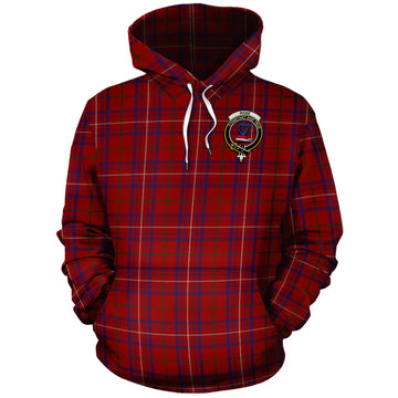 Rose Tartan Hoodie with Family Crest