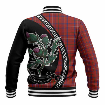 Rose Family Crest Tartan Baseball Jacket Alba Thistle Inspired