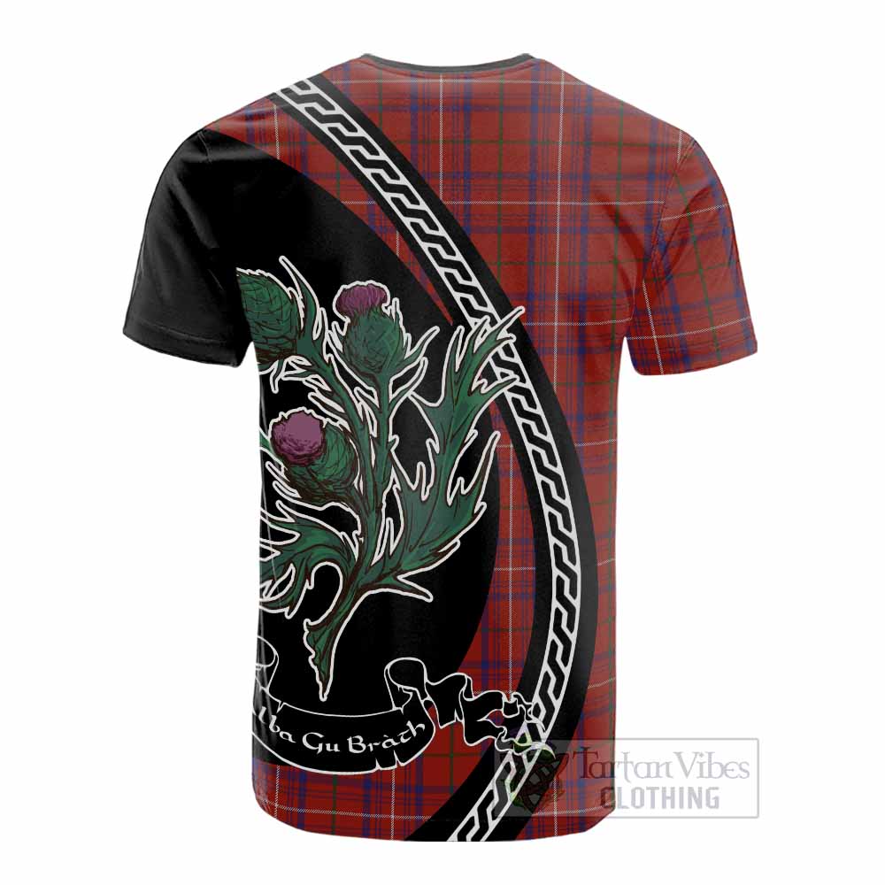 Rose Family Crest Tartan Cotton T-shirt Alba Thistle Inspired - Tartan Vibes Clothing
