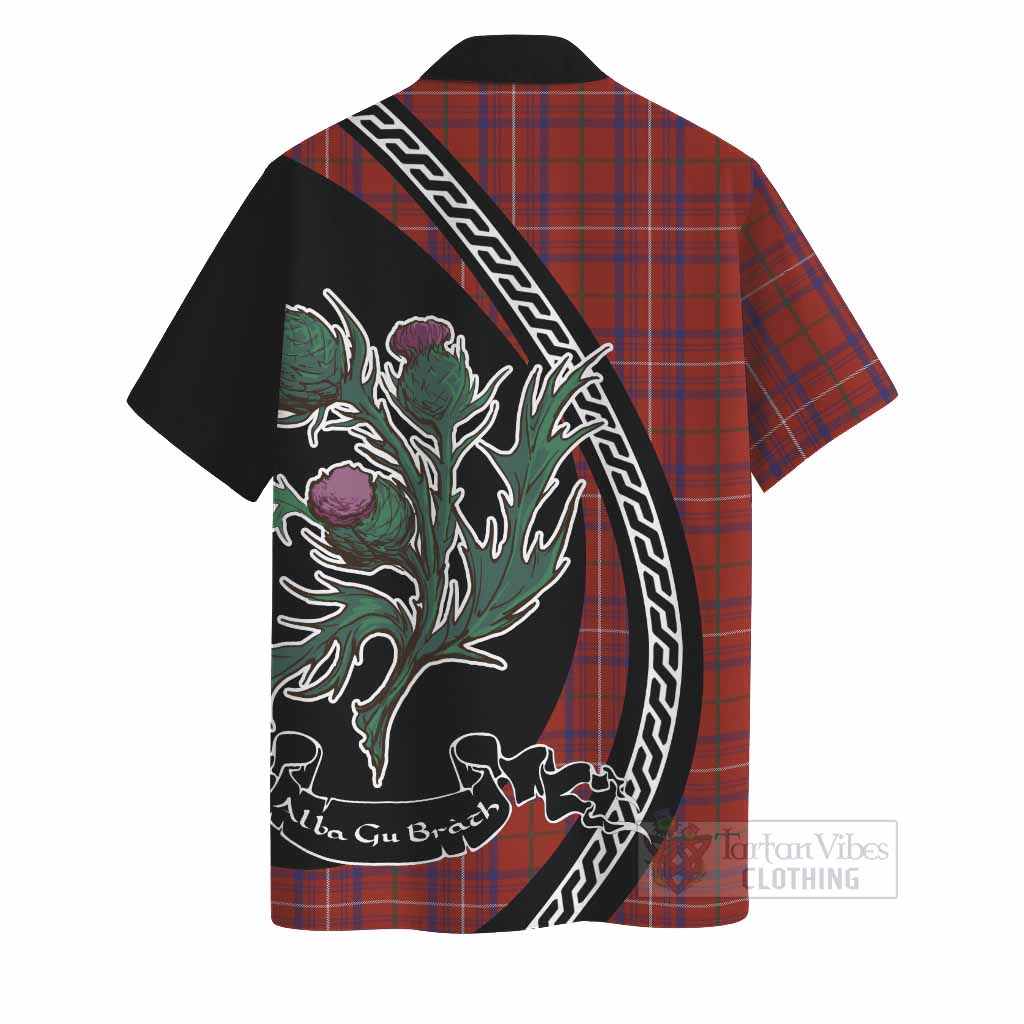 Rose Family Crest Tartan Hawaiian Shirt Alba Thistle Inspired - Tartan Vibes Clothing