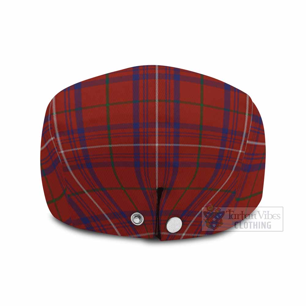 Rose Family Crest Tartan Jeff Cap, Tartan Flat Cap