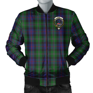 Rose Hunting Tartan Bomber Jacket with Family Crest