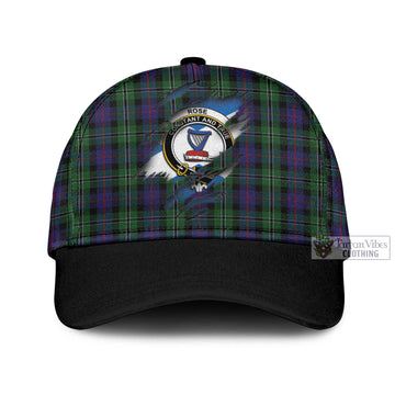 Rose Hunting Tartan Classic Cap with Family Crest In Me Style