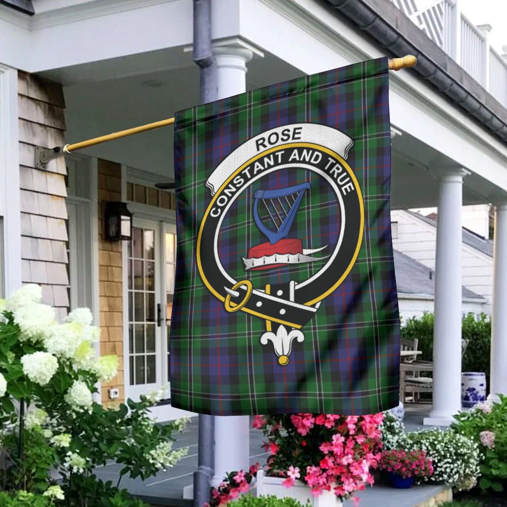 rose-hunting-tartan-flag-with-family-crest