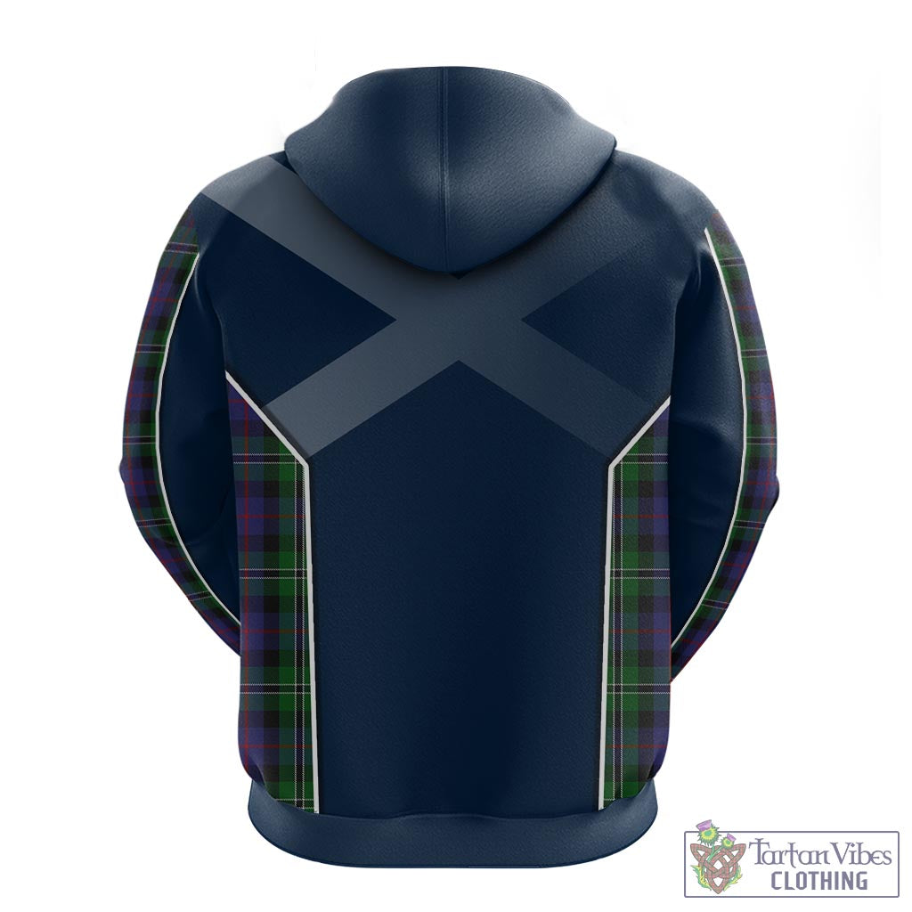 Tartan Vibes Clothing Rose Hunting Tartan Hoodie with Family Crest and Lion Rampant Vibes Sport Style
