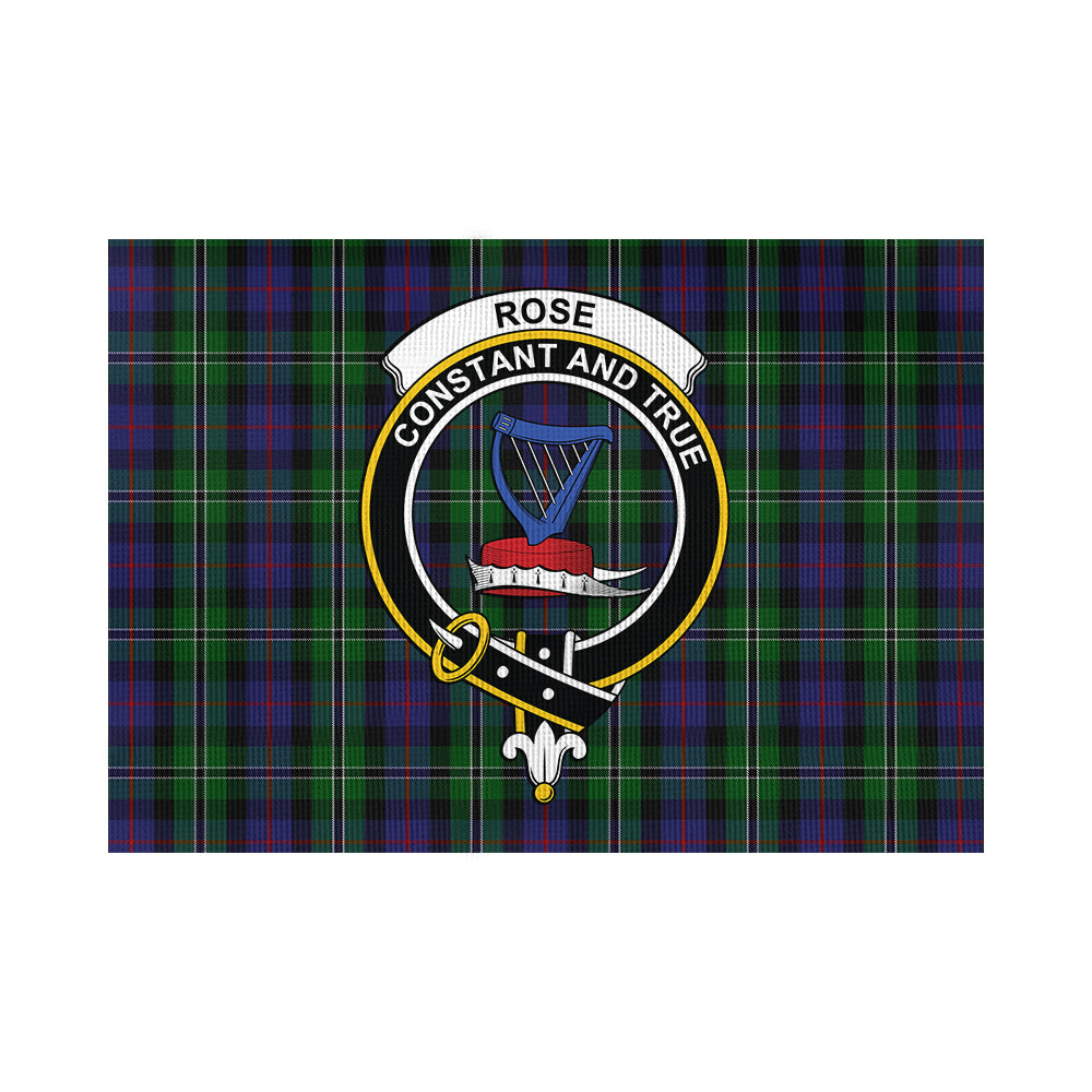 rose-hunting-tartan-flag-with-family-crest
