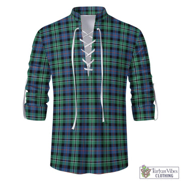 Rose Hunting Ancient Tartan Men's Scottish Traditional Jacobite Ghillie Kilt Shirt