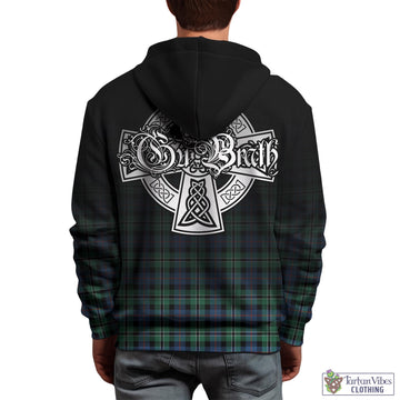 Rose Hunting Ancient Tartan Hoodie Featuring Alba Gu Brath Family Crest Celtic Inspired