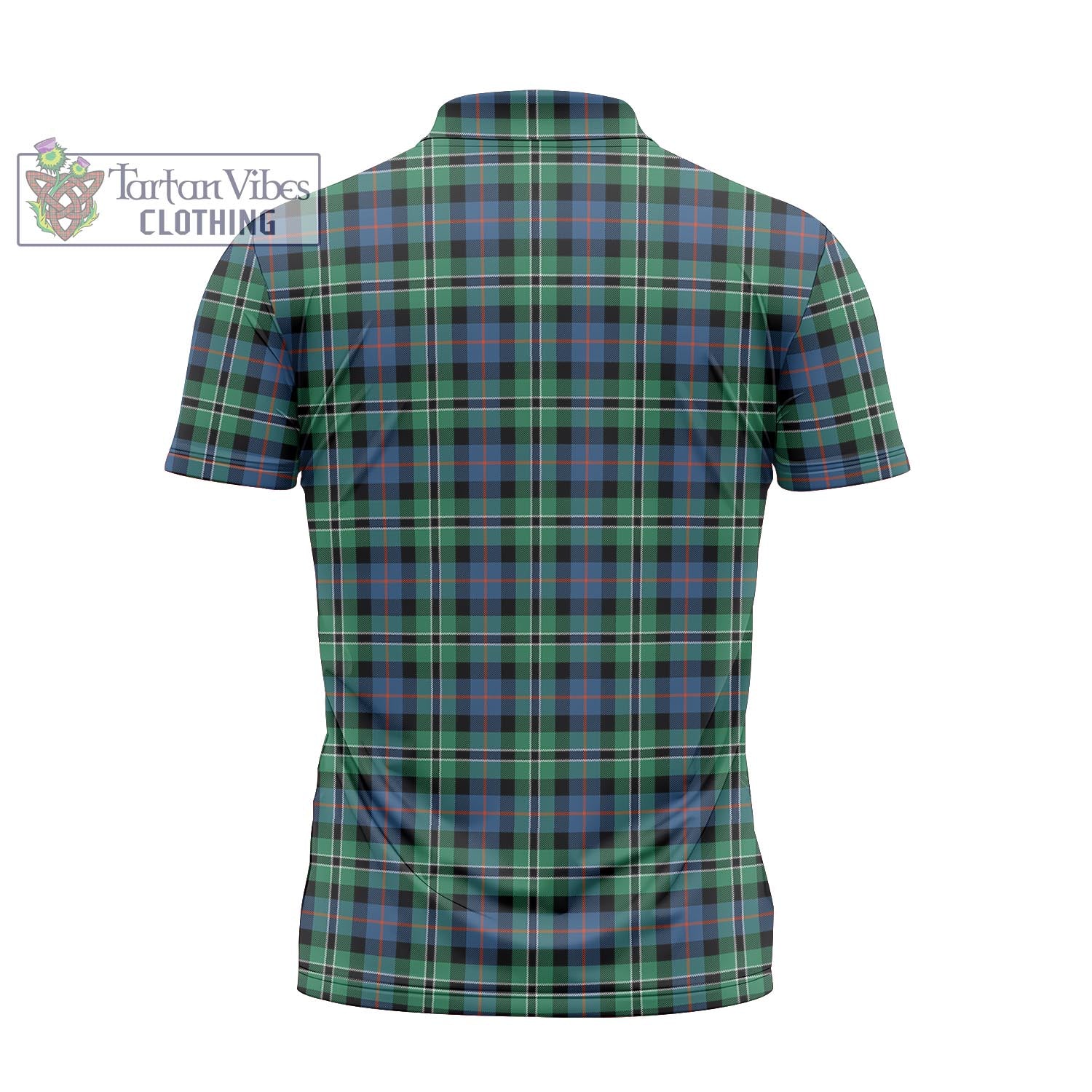 Tartan Vibes Clothing Rose Hunting Ancient Tartan Zipper Polo Shirt with Family Crest