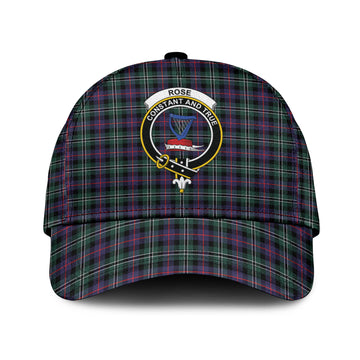 Rose Hunting Modern Tartan Classic Cap with Family Crest