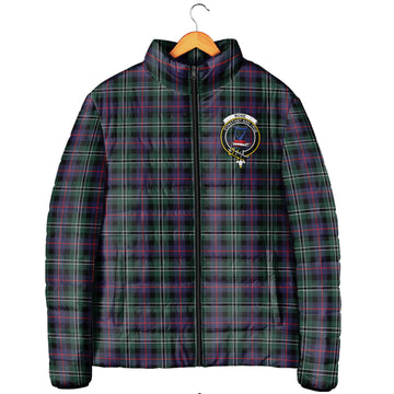 Rose Hunting Modern Tartan Padded Jacket with Family Crest