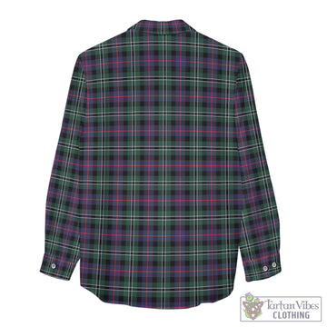 Rose Hunting Modern Tartan Womens Casual Shirt with Family Crest