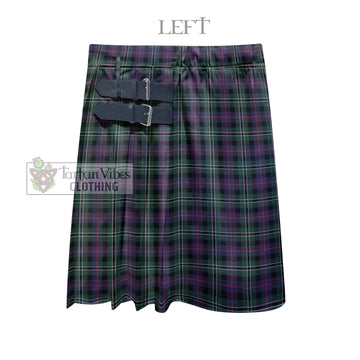 Rose Hunting Modern Tartan Men's Pleated Skirt - Fashion Casual Retro Scottish Kilt Style