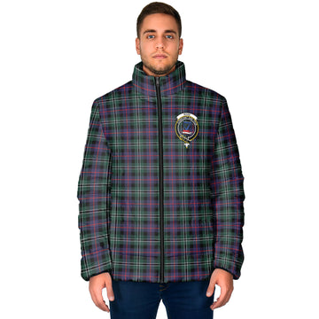 Rose Hunting Modern Tartan Padded Jacket with Family Crest