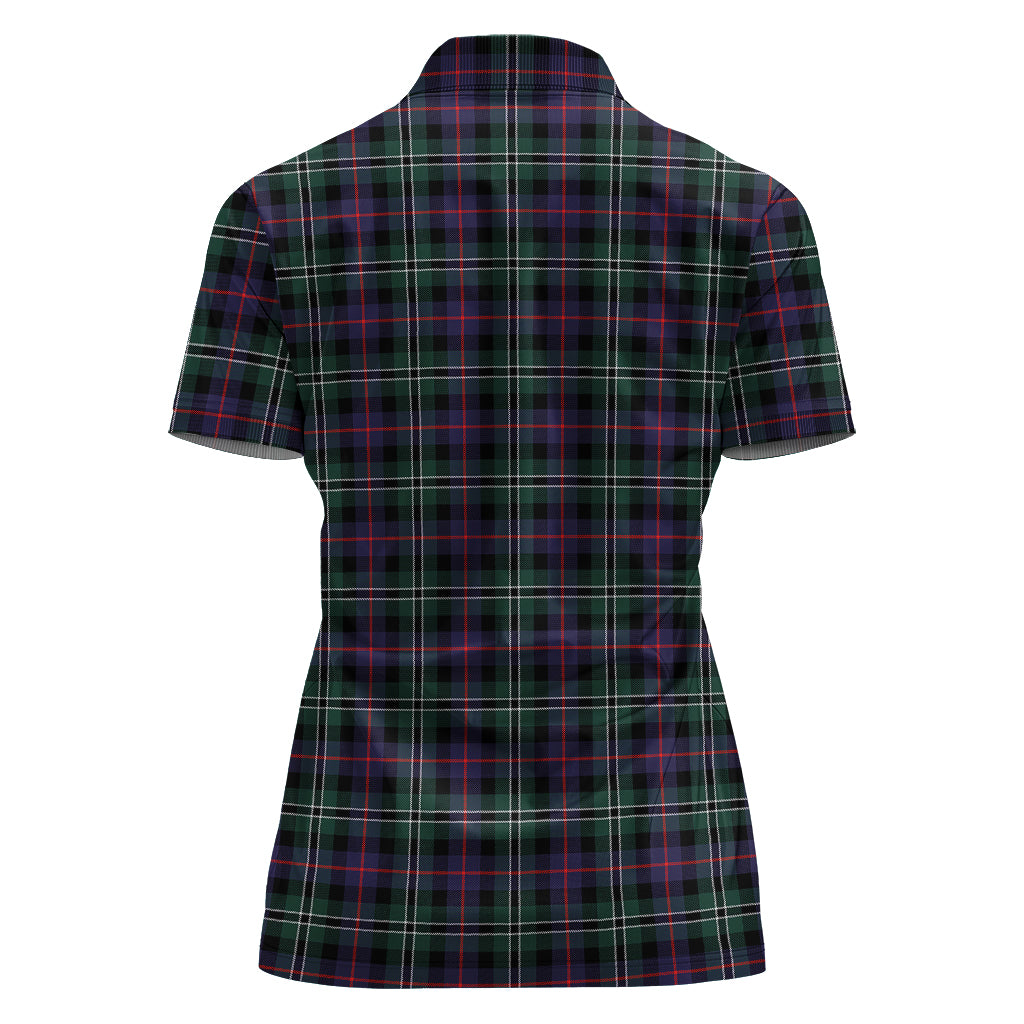 rose-hunting-modern-tartan-polo-shirt-with-family-crest-for-women