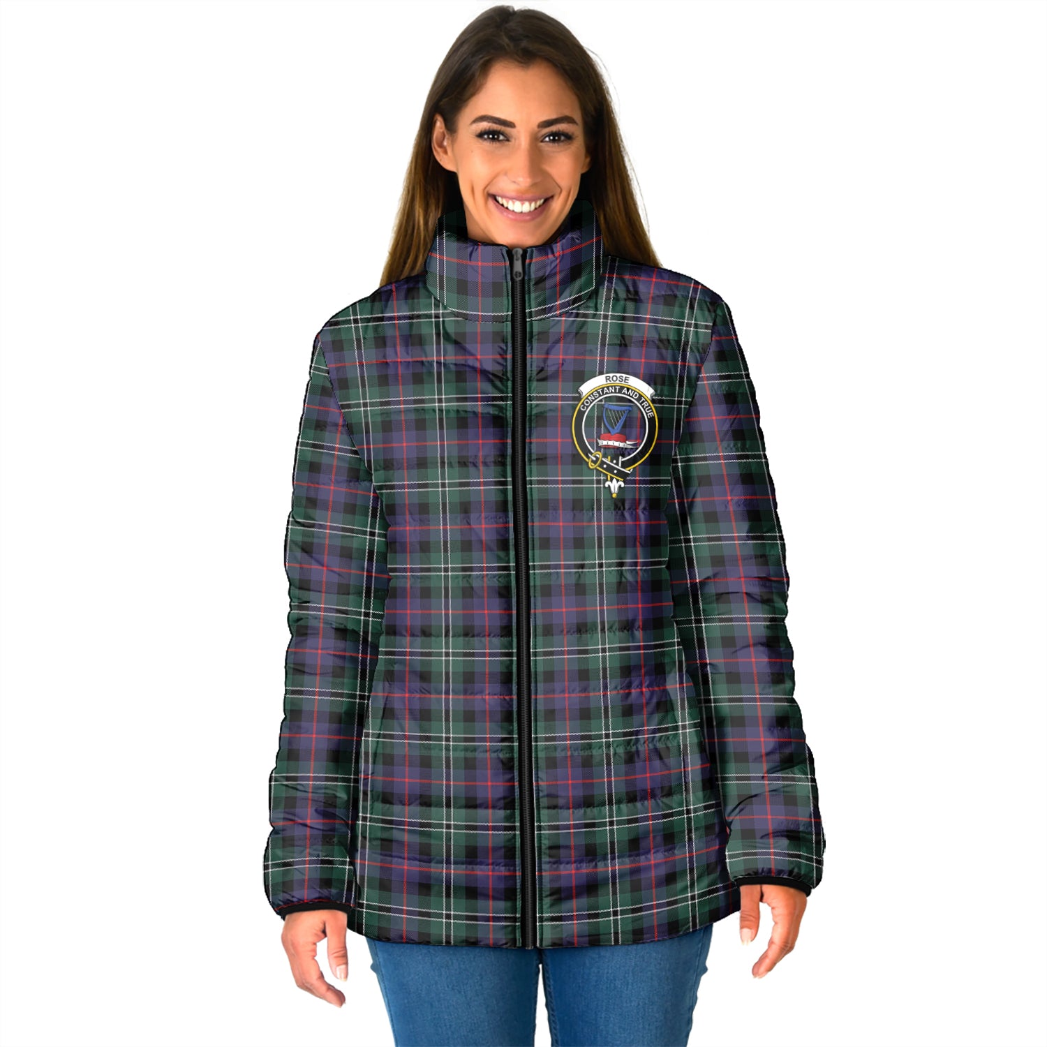 rose-hunting-modern-tartan-padded-jacket-with-family-crest