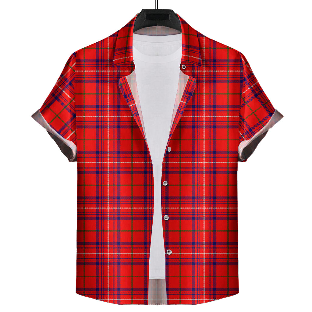 rose-modern-tartan-short-sleeve-button-down-shirt