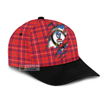 Rose Modern Tartan Classic Cap with Family Crest In Me Style