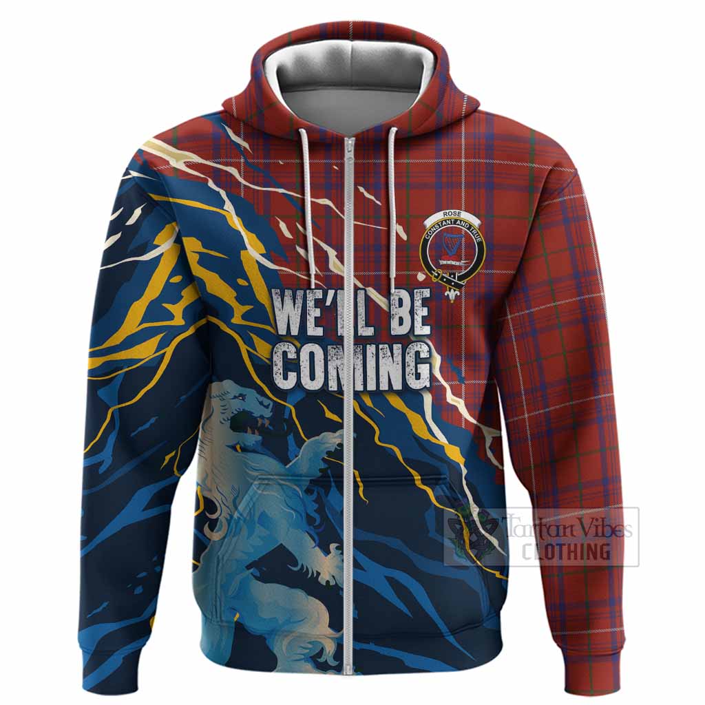 Rose Scotland Tartan Hoodie WC2026 Football - We'll Be Coming