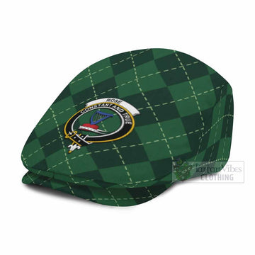 Rose Scottish Family Crest Flat Cap Green Argyle Classic Style