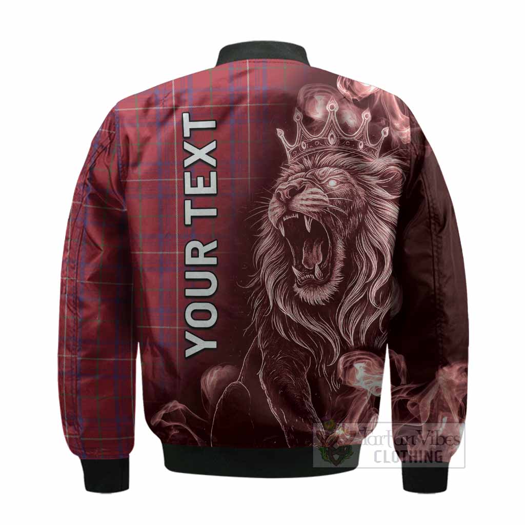 Rose Tartan Bomber Jacket Roaring Lion Heritage
