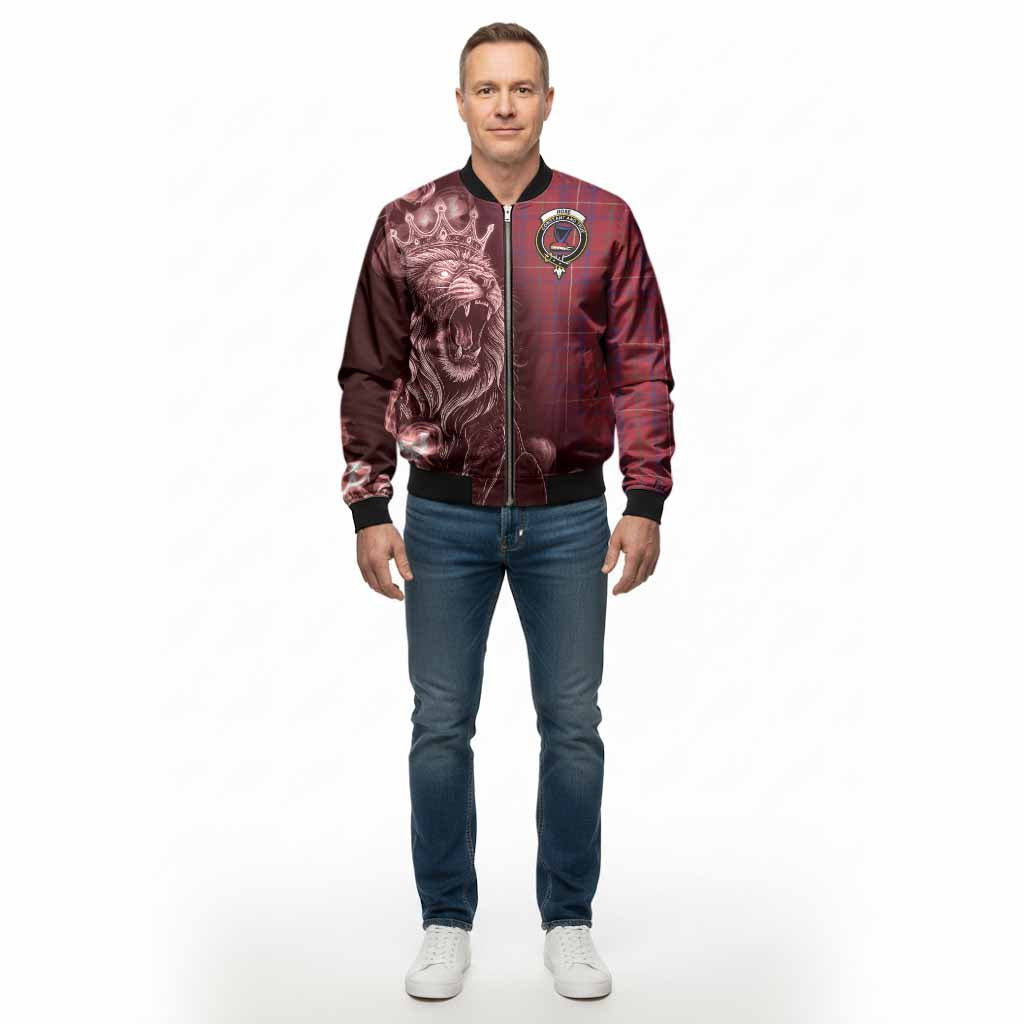 Rose Tartan Bomber Jacket Roaring Lion Heritage