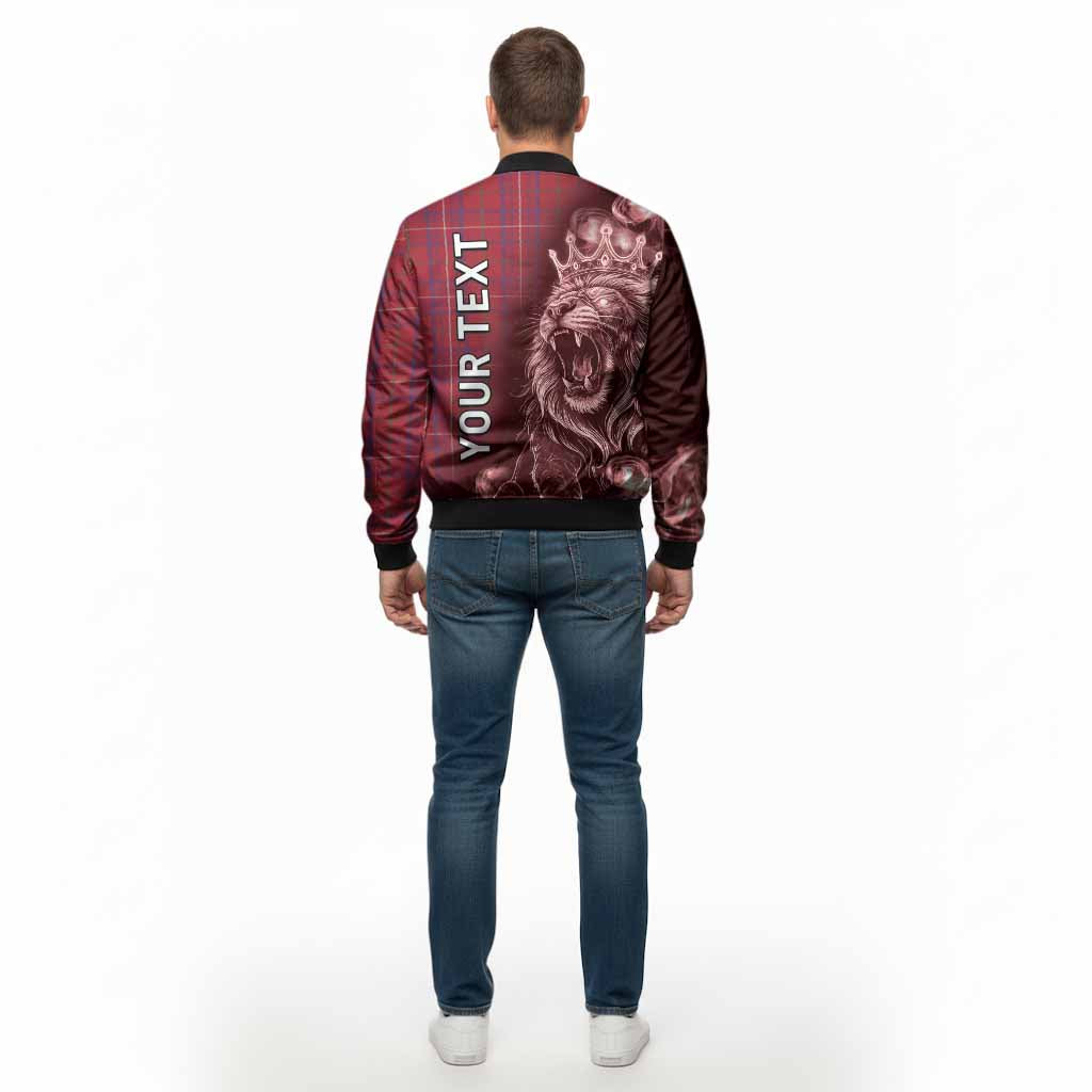 Rose Tartan Bomber Jacket Roaring Lion Heritage