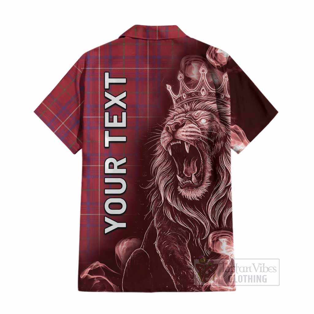 Rose Tartan Cotton Hawaiian Shirt Roaring Lion Heritage