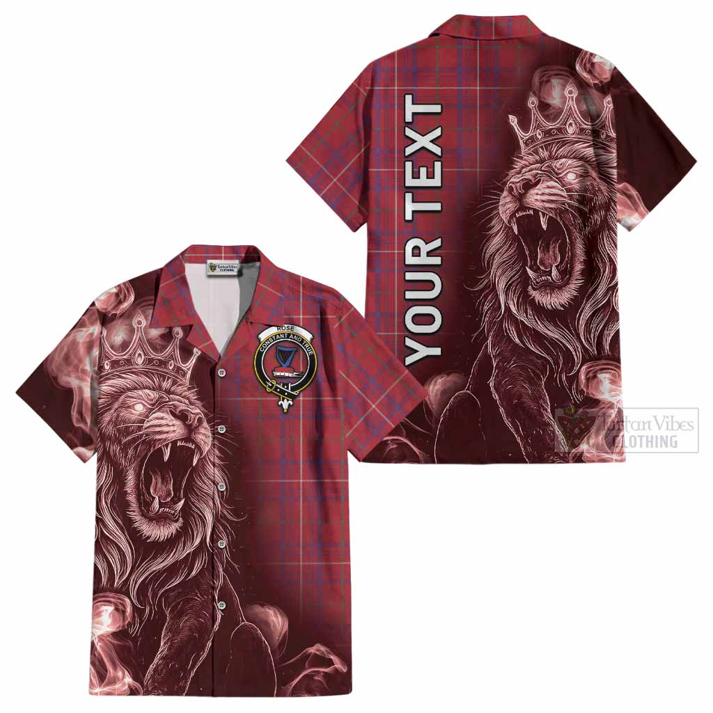 Rose Tartan Cotton Hawaiian Shirt Roaring Lion Heritage