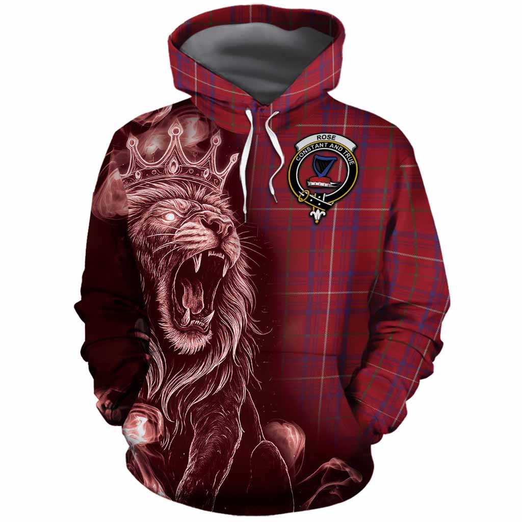 Rose Tartan Cotton Hoodie Roaring Lion Heritage