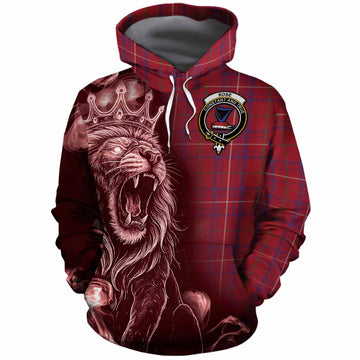 Rose Tartan Cotton Hoodie Roaring Lion Heritage