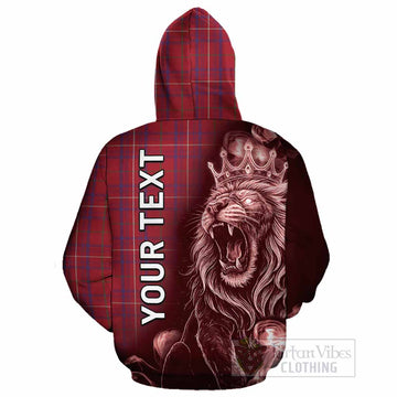 Rose Tartan Cotton Hoodie Roaring Lion Heritage