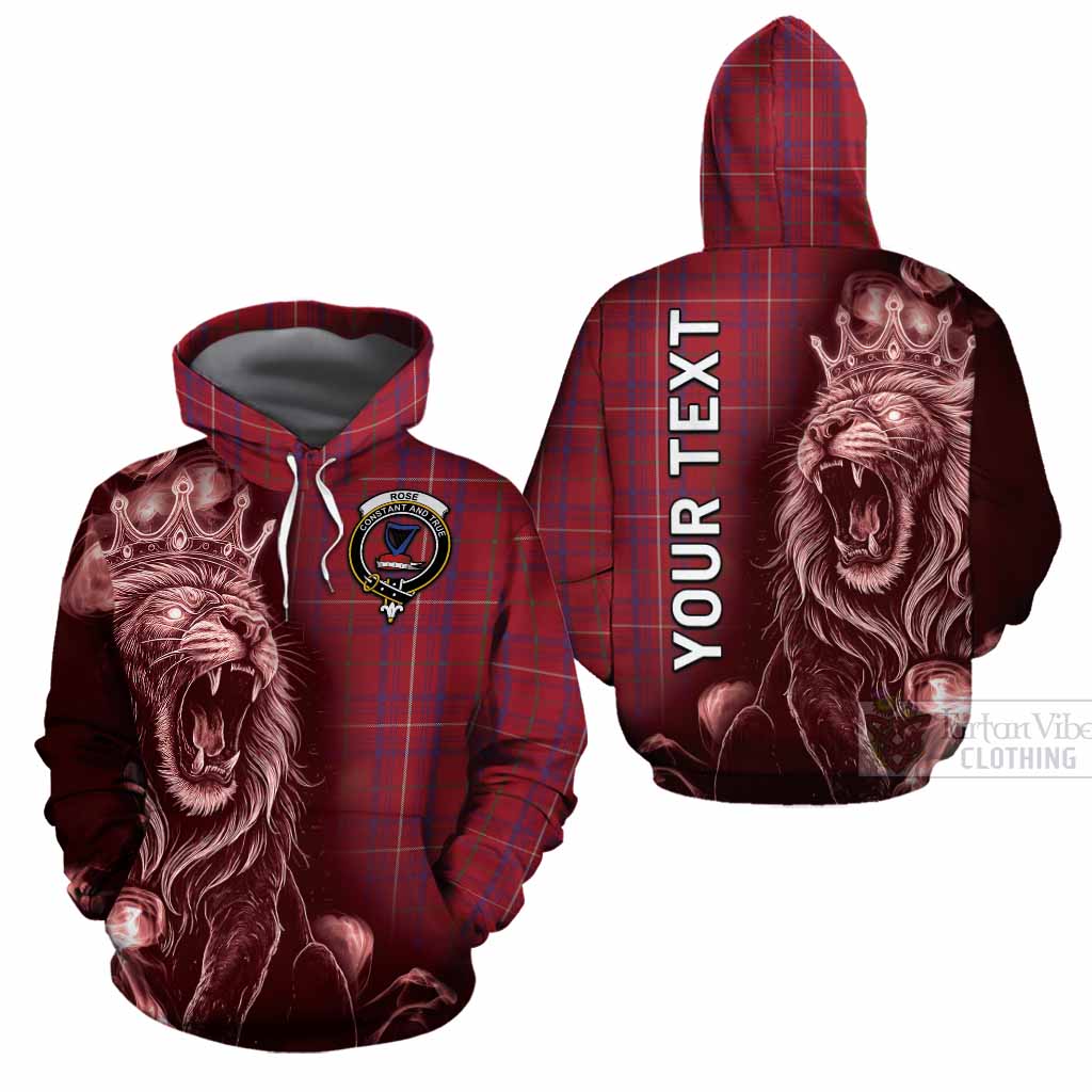 Rose Tartan Cotton Hoodie Roaring Lion Heritage