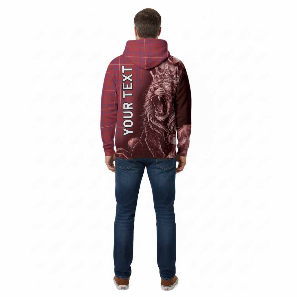 Rose Tartan Cotton Hoodie Roaring Lion Heritage