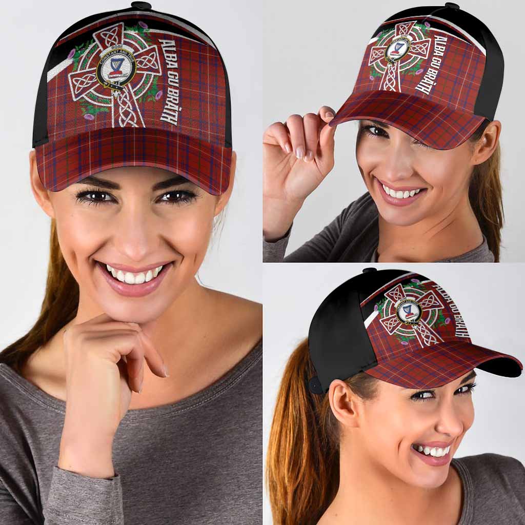 Rose Tartan Crest Classic Cap Scottish Thistle Celtic Cross Alba Gu Brath