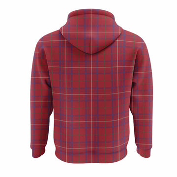 Rose Tartan Crest Hoodie Ferocious Lion Style