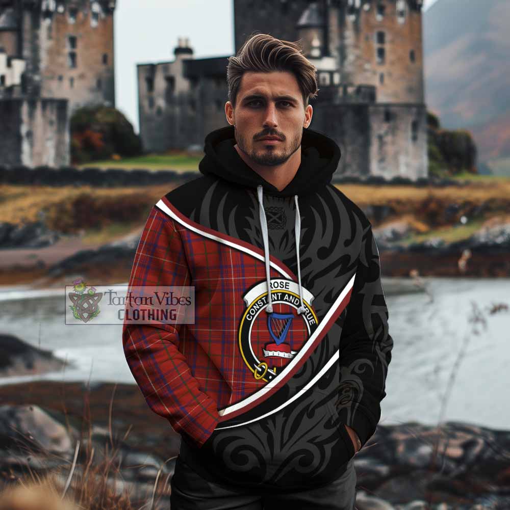 Rose Tartan Family Crest Cotton Hoodie Celtic Scottish Thistle Floral - Tartan Vibes Clothing