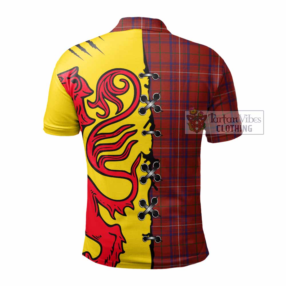 Rose Tartan Family Crest Polo Shirt Lion Rampant Honor - Tartan Vibes Clothing