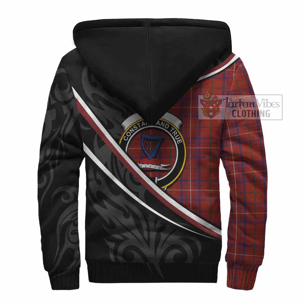 Rose Tartan Family Crest Sherpa Hoodie Celtic Scottish Thistle Floral - Tartan Vibes Clothing