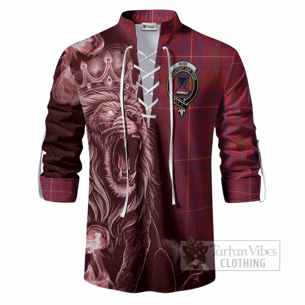 Rose Tartan Ghillie Shirt Roaring Lion Heritage