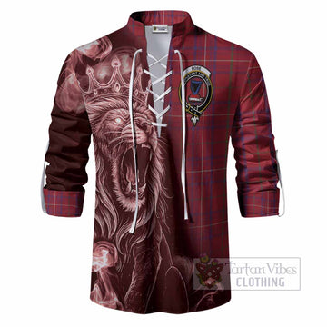 Rose Tartan Ghillie Shirt Roaring Lion Heritage