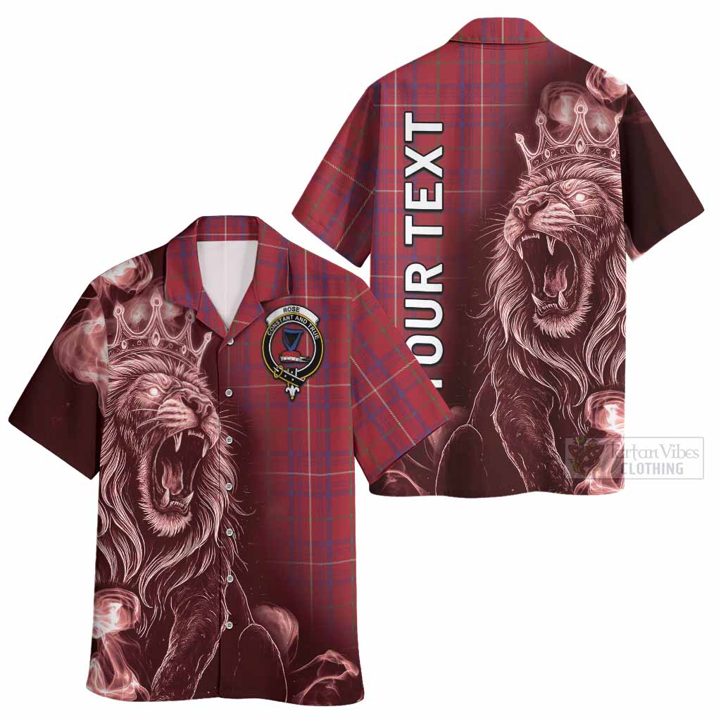 Rose Tartan Hawaiian Shirt Roaring Lion Heritage