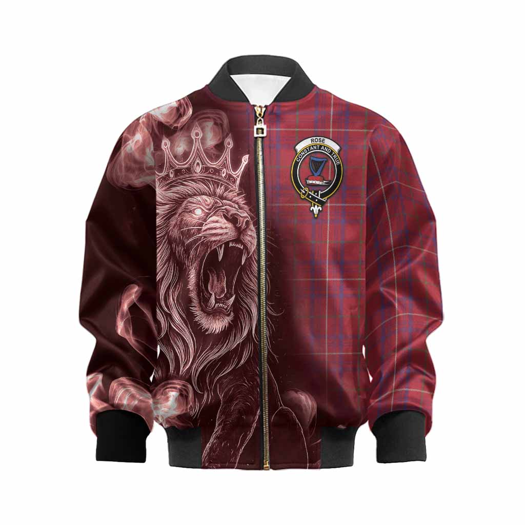 Rose Tartan Kid Bomber Jacket Roaring Lion Heritage