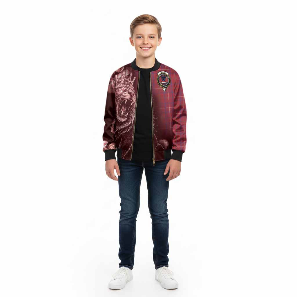 Rose Tartan Kid Bomber Jacket Roaring Lion Heritage