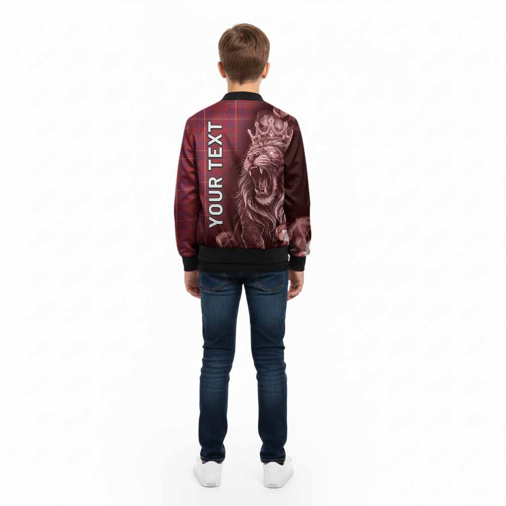 Rose Tartan Kid Bomber Jacket Roaring Lion Heritage