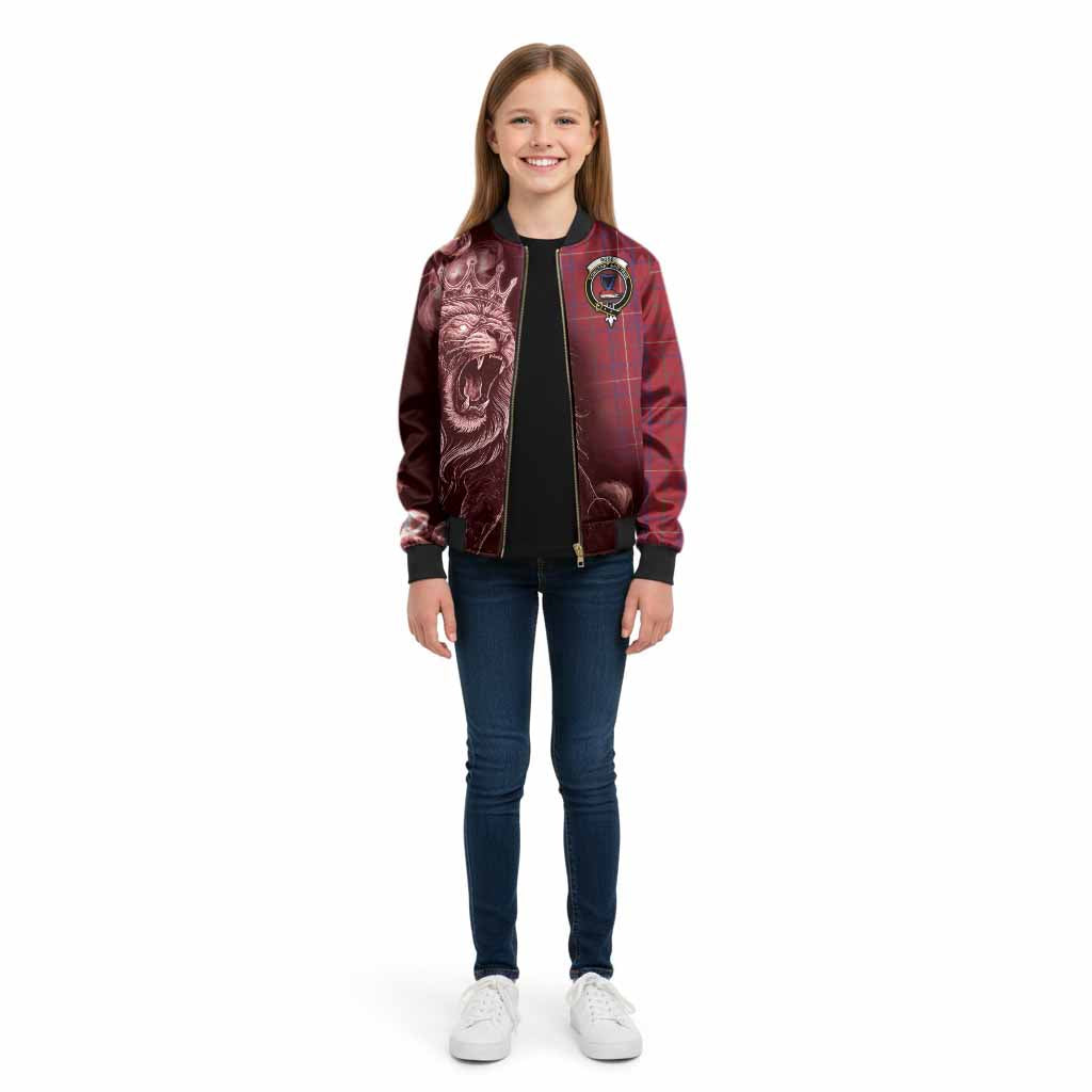 Rose Tartan Kid Bomber Jacket Roaring Lion Heritage