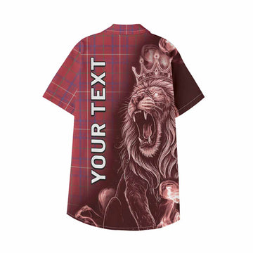 Rose Tartan Kid Hawaiian Shirt Roaring Lion Heritage